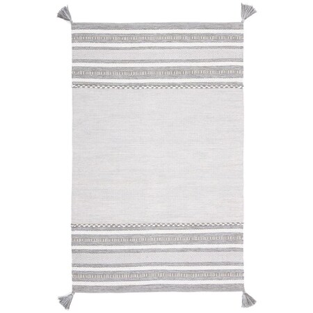 Safavieh 4 x 6 ft. Montauk Hand Woven Rectangle Area Rug Grey & Ivory MTK215F-4